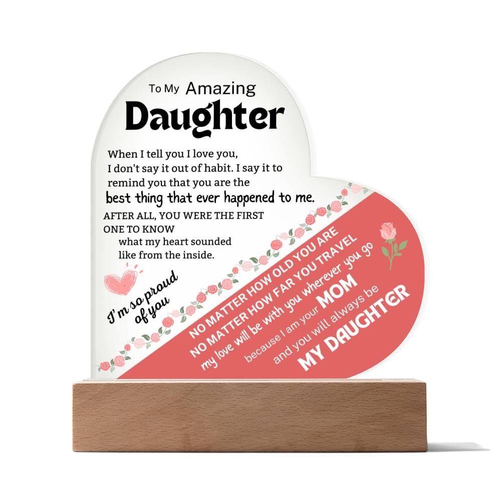 Daughter Gift from Mom | Christmas Gift for Daughter, Letter to My Daughter from Mother, 18th Birthday Gift for Teen Girl, Gift for Her