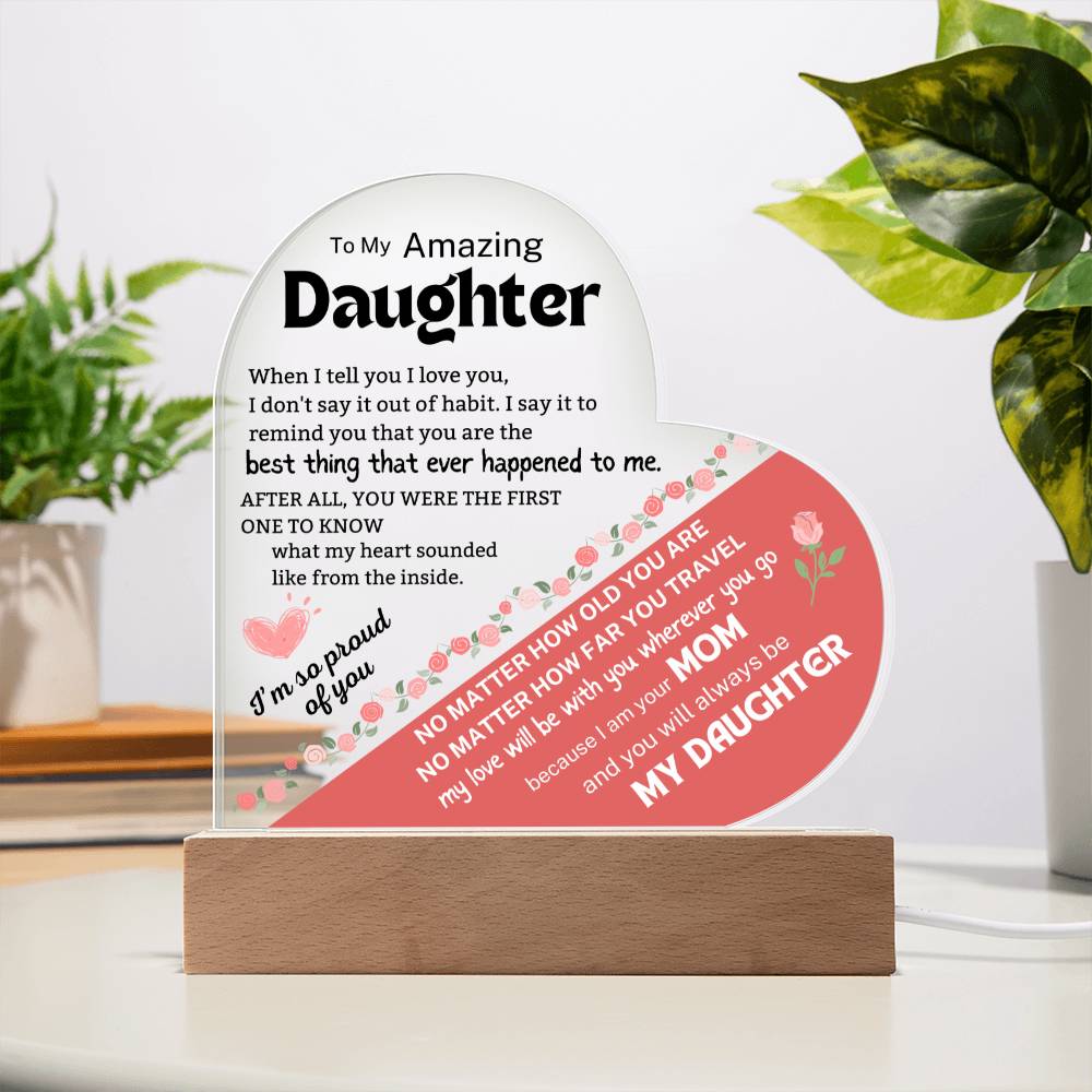 Daughter Gift from Mom | Christmas Gift for Daughter, Letter to My Daughter from Mother, 18th Birthday Gift for Teen Girl, Gift for Her