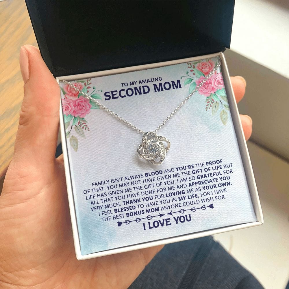 Gift for My Amazing Second Mom - Family Isn't Always Blood - Pink Rose