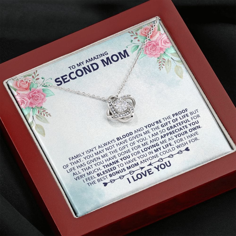 Gift for My Amazing Second Mom - Family Isn't Always Blood - Pink Rose