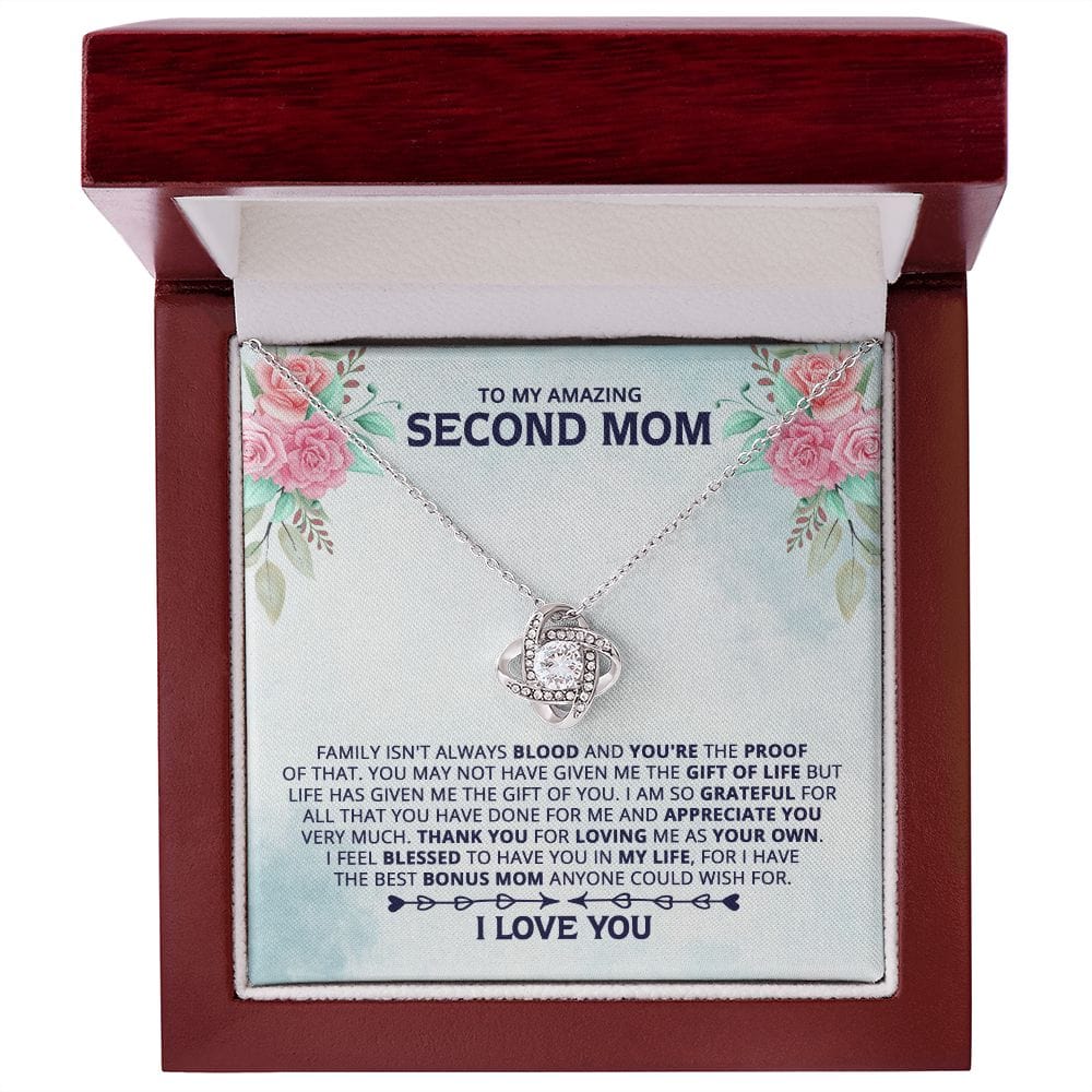 Gift for My Amazing Second Mom - Family Isn't Always Blood - Pink Rose