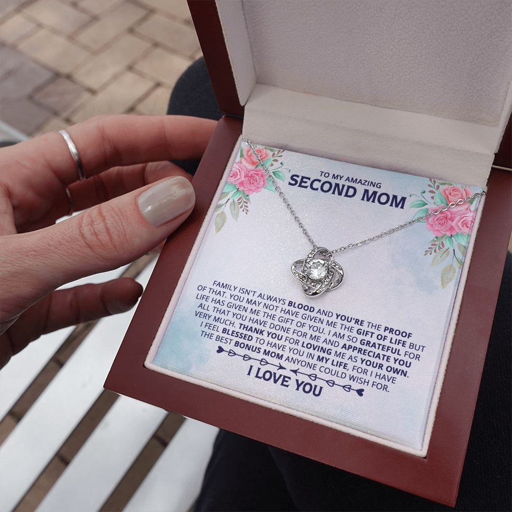 Gift for My Amazing Second Mom - Family Isn't Always Blood - Pink Rose