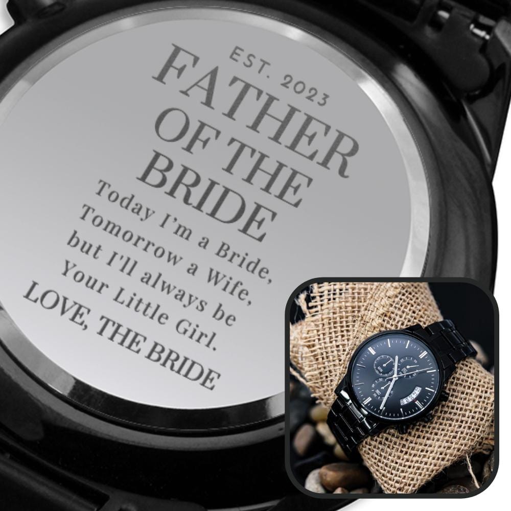 Father of the Bride EST 2023 | Engraved Watch Gift 2208