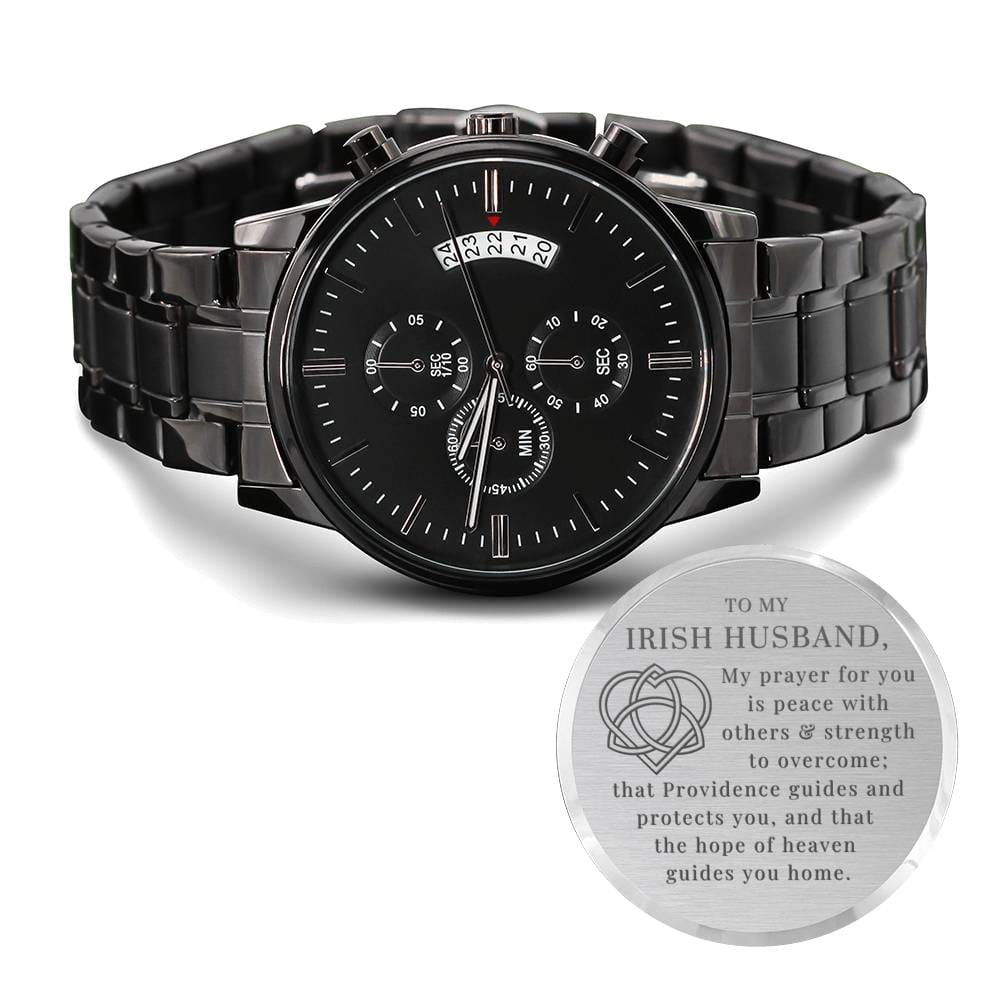 Irish Husband Engraved Watch