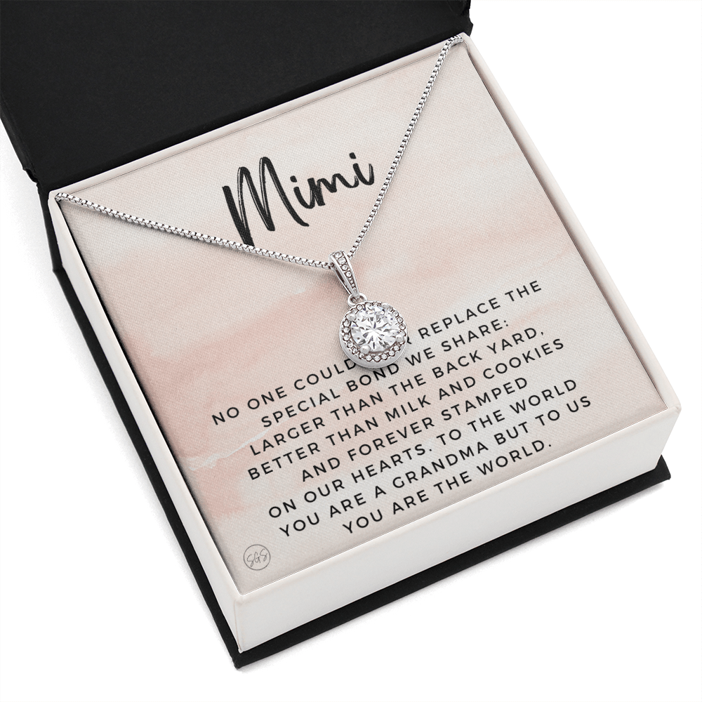 Gift for Mimi | Grandmother Nickname, Grandma, Mother's Day Necklace, Birthday, Get Well, Missing You, Mimi Definition, Christmas, From Family Grandkids Granddaughter Grandson 1118aE