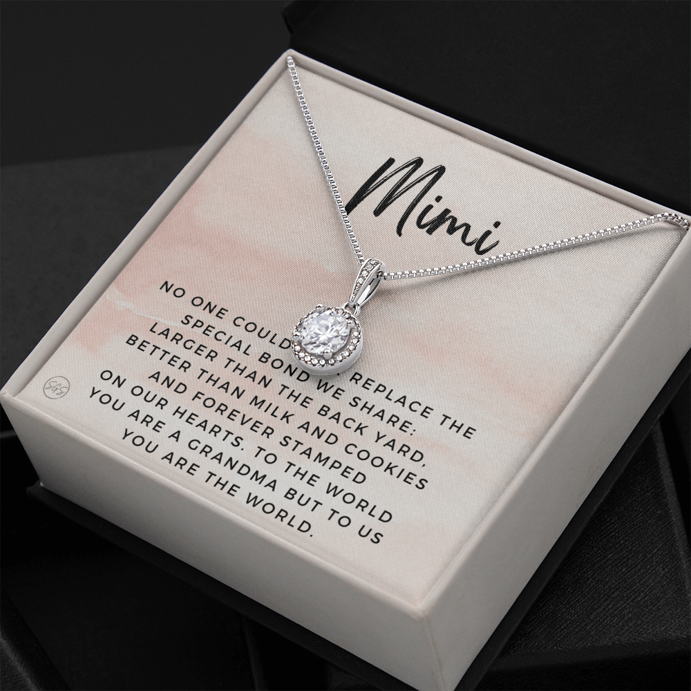 Gift for Mimi | Grandmother Nickname, Grandma, Mother's Day Necklace, Birthday, Get Well, Missing You, Mimi Definition, Christmas, From Family Grandkids Granddaughter Grandson 1118aE