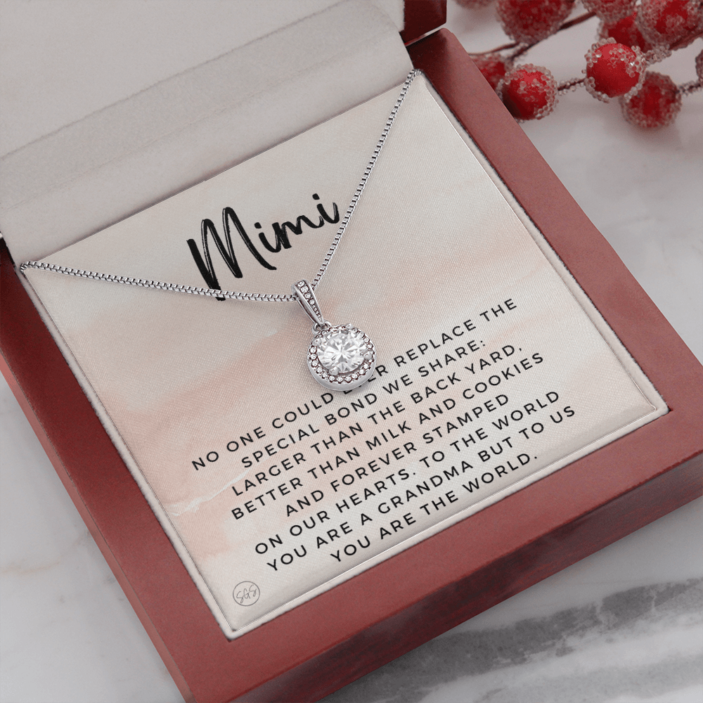 Gift for Mimi | Grandmother Nickname, Grandma, Mother's Day Necklace, Birthday, Get Well, Missing You, Mimi Definition, Christmas, From Family Grandkids Granddaughter Grandson 1118aE