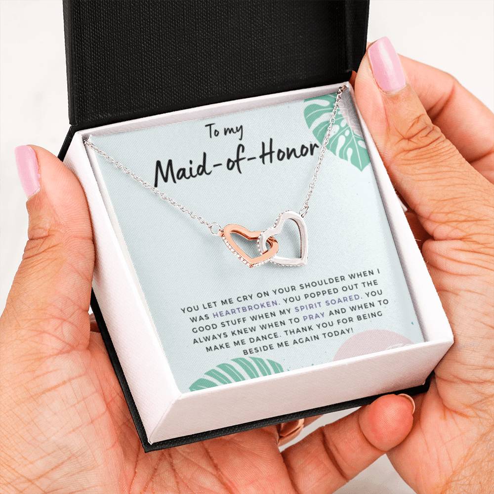 MaidofHonorSpiritSoared Hearts Necklace