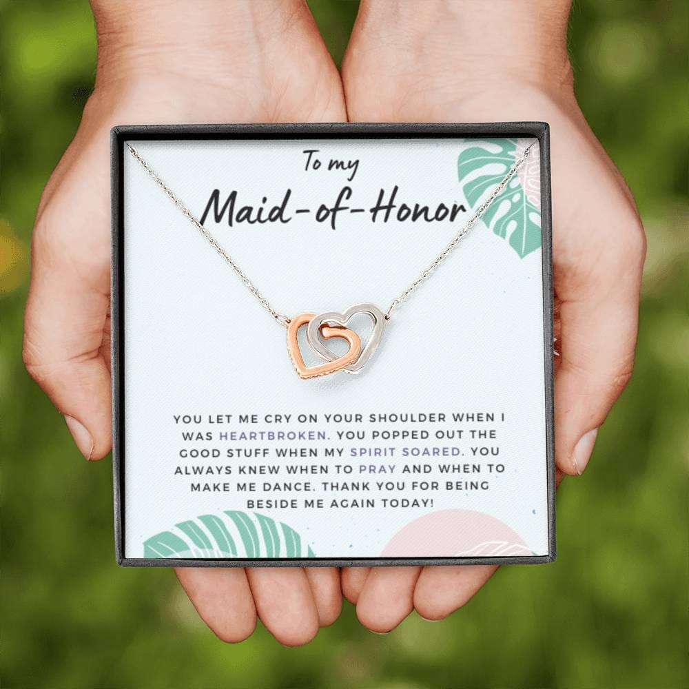 MaidofHonorSpiritSoared Hearts Necklace