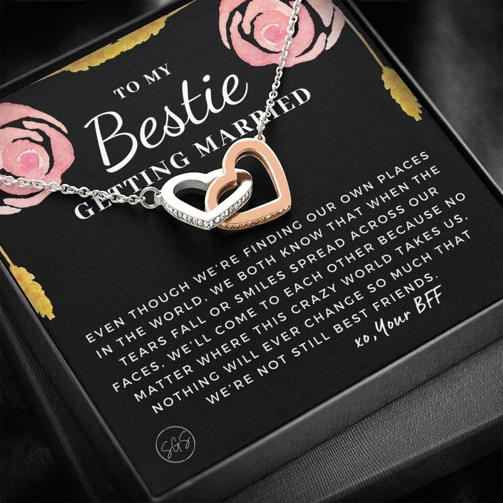 To My Bestie Getting Married | Stuff Gina Says, Wedding, Bridal Shower Gift, Soulmate BFF, Best Friends Quote, Rehearsal Dinner, To Bride, Necklace STILLBF8H