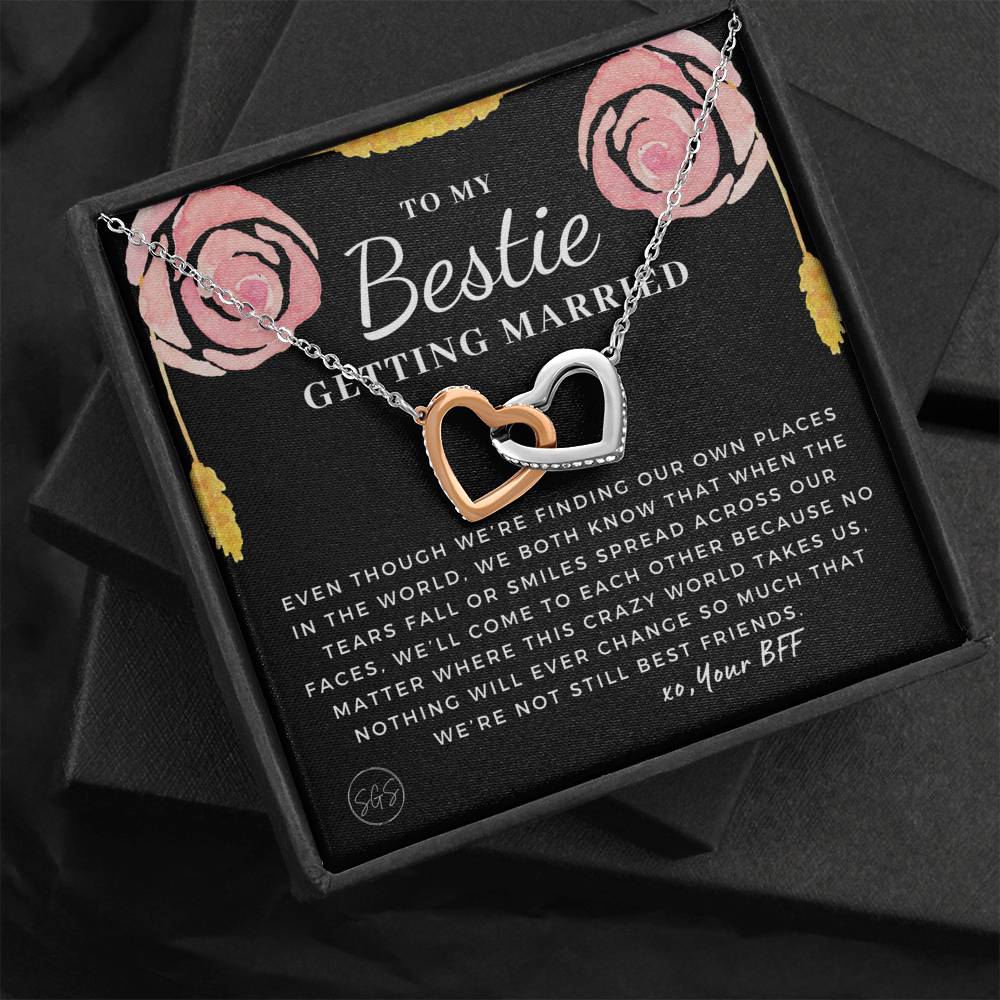 To My Bestie Getting Married | Stuff Gina Says, Wedding, Bridal Shower Gift, Soulmate BFF, Best Friends Quote, Rehearsal Dinner, To Bride, Necklace STILLBF8H