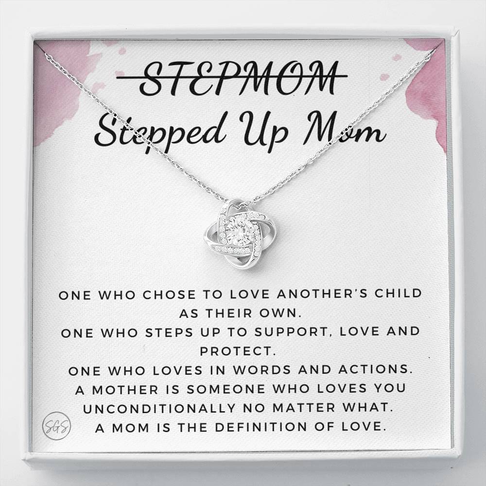 Stepped Up Mom | Stuff Gina Says, Gift for Stepmom, Bonus Mom, Foster, Adopted Mother, Grandma, Second Mama, From Step Daughter Son, Christmas Birthday 1026f