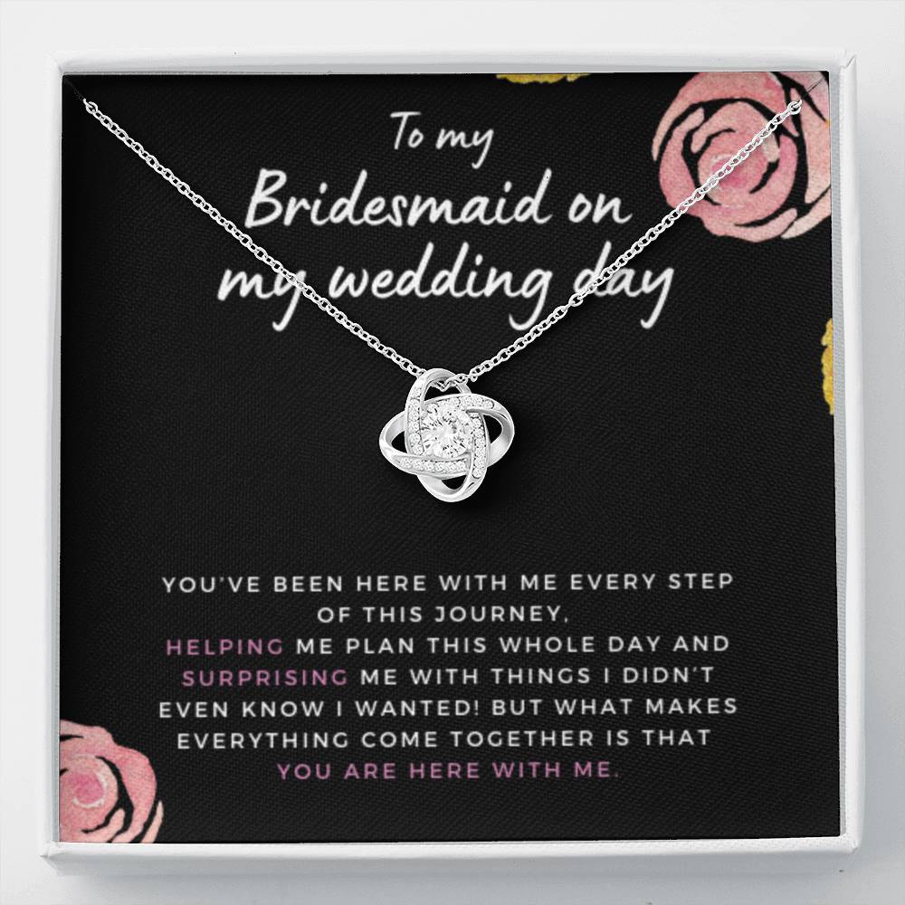 BridesmaidThingsIDidntKnowIWanted Necklace Love Knot