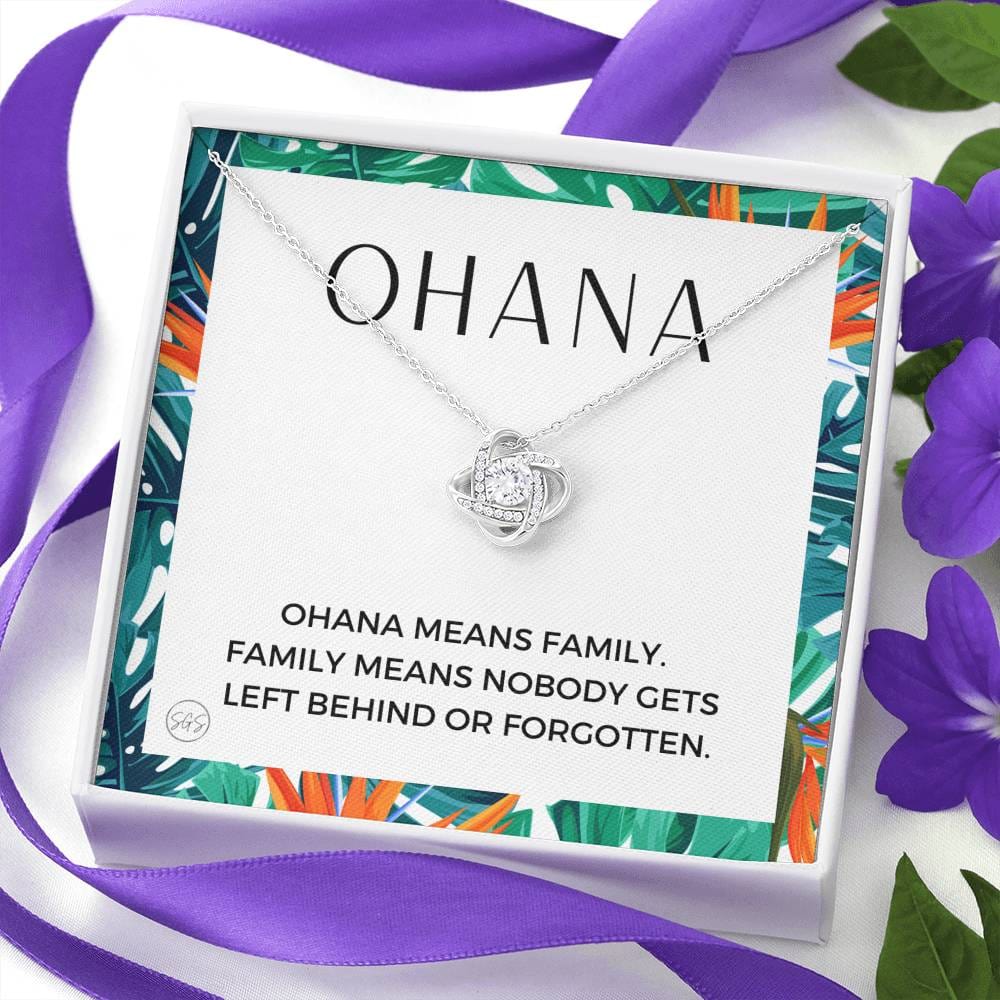 Ohana Necklace - Family Means No One Gets Left Behind