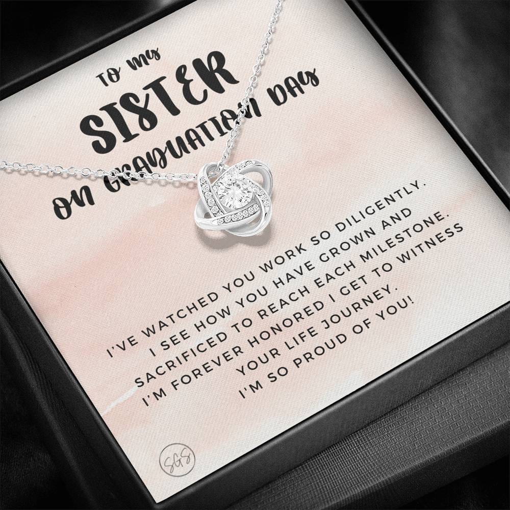Sister Graduation 0705G Necklace Love Knot