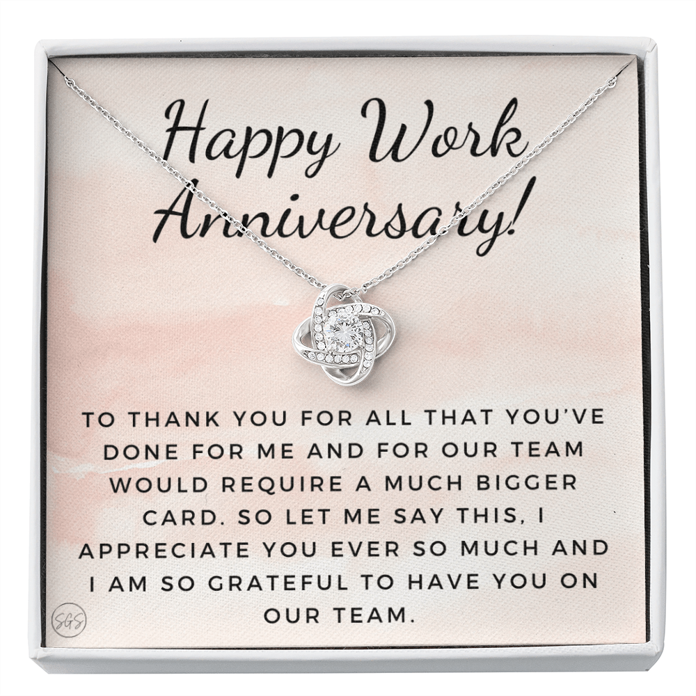 Work Anniversary Gift - Employee Appreciation from Boss - Grateful to Have You On the Team