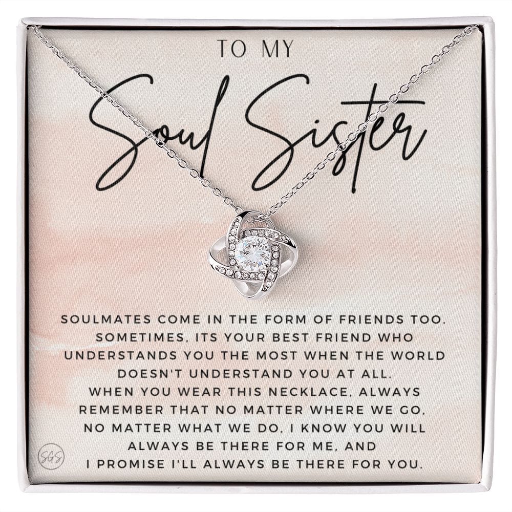 Best Friend Gift | Soul Sister, BFF Necklace, Unbiological Sister, Christmas Gift for Her, Small Long Distance Gifts, Female Best Friend 4