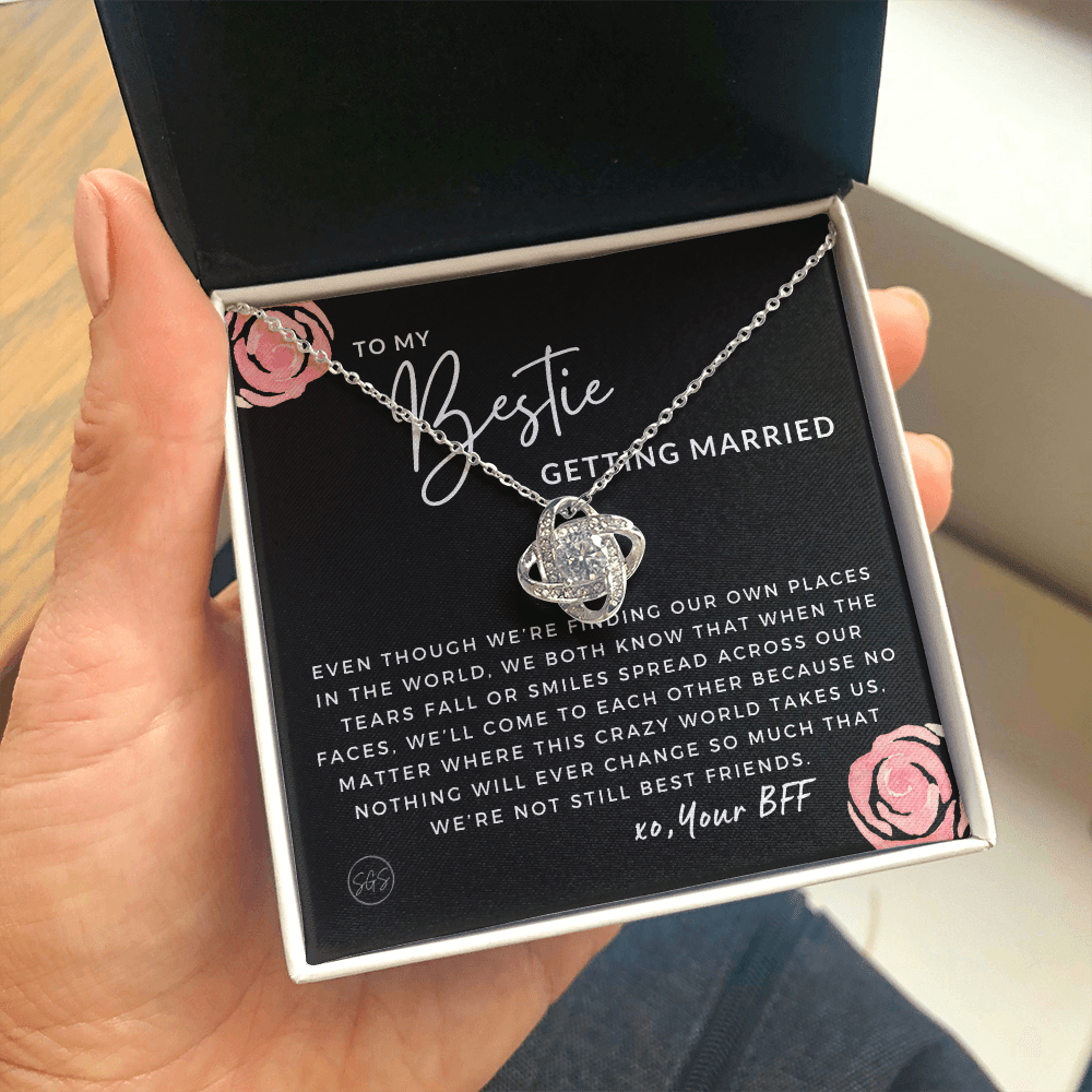 To My Bestie Getting Married | Stuff Gina Says, Wedding, Bridal Shower Gift, Soulmate BFF, Best Friends Quote, Rehearsal Dinner, To Bride, Necklace STILLBF3K
