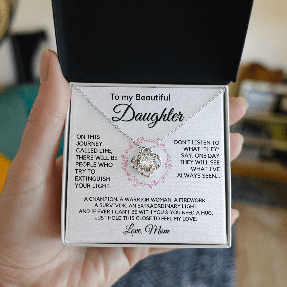 Gift for Daughter From Mom | My Beautiful Girl, Birthday, Graduation, Christmas Present, From Mother, Stepmom, Gift for Teen Girl, Adult Daughter, Adult Baptism, Confirmation, Mother's Day 1118-10 SGSK