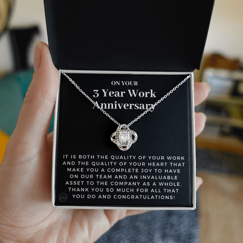 3 Year Job Anniversary Gift | Thank You Gift from Boss, Employee Work Appreciation, Co-Worker, Congrats, Years of Service AN03K