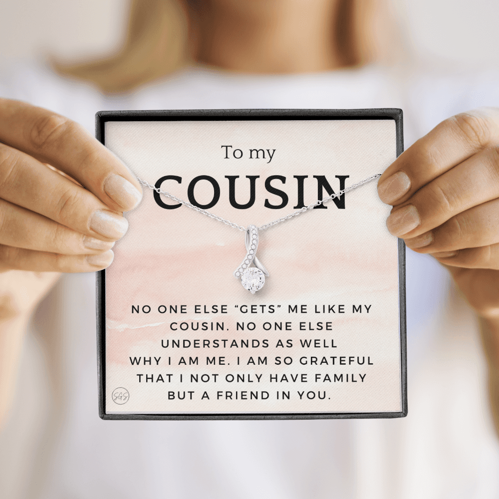 Gift for Cousin | Cousin Crew Necklace, Cousins and Best Friends, I Miss You Present, Gift for Birthday, Graduation, Thinking of You 2417B