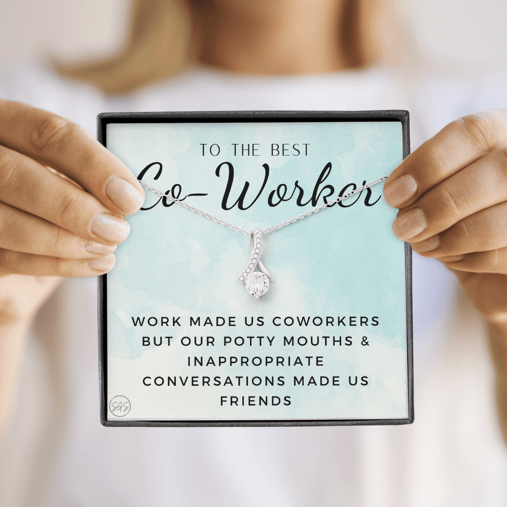 Office Mate Gift | Work Made Us Coworkers but Our Potty Mouths Made Us Friends, Office Bestie, Funny Christmas Gift, Cubicle1111cwcBA