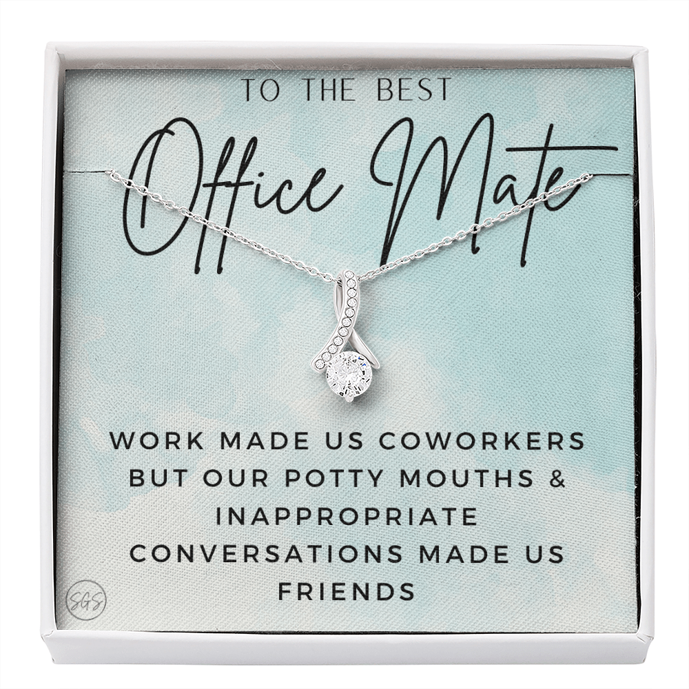 Office Mate Gift | Work Made Us Coworkers but Our Potty Mouths Made Us Friends, Office Bestie, Funny Christmas Gift, Cubicle 1111ombBA