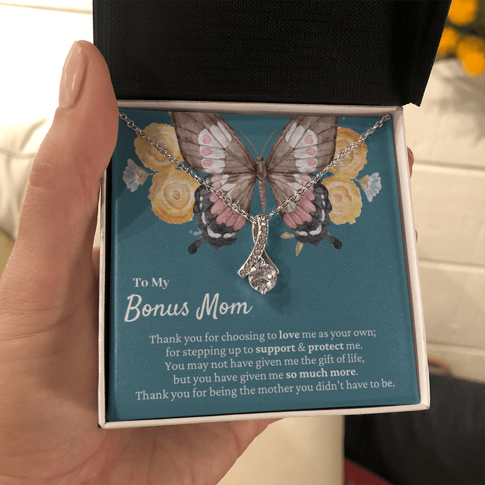 Bonus Mom Gift | Mother's Day Present, Butterfly Necklace, Stepped Up Mom, Meaningful Stepmom Gift, Unbiological Mom Gift, Birthday Idea
