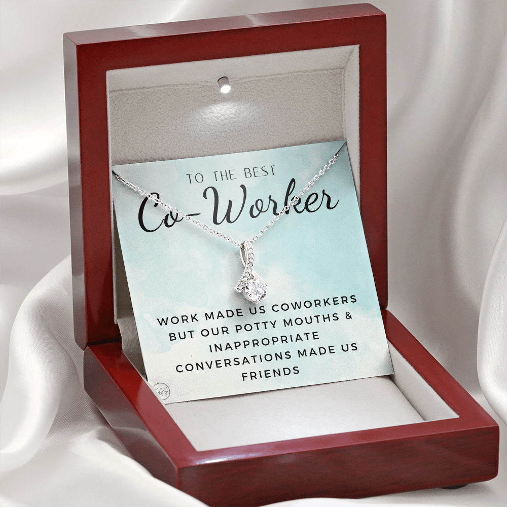 Office Mate Gift | Work Made Us Coworkers but Our Potty Mouths Made Us Friends, Office Bestie, Funny Christmas Gift, Cubicle1111cwcBA