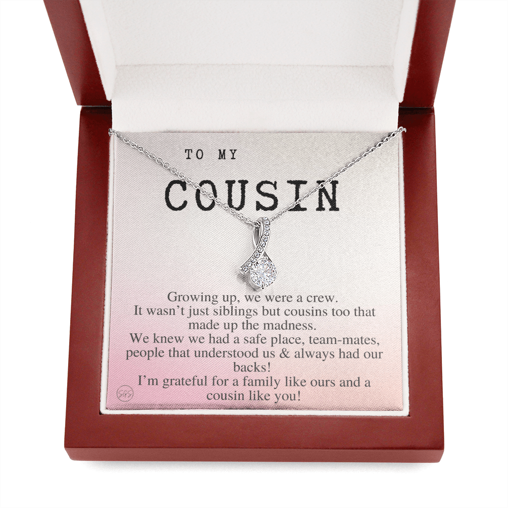 Gift for Cousin | Cousin Crew Necklace, Cousins and Best Friends, I Miss You Present, Gift for Birthday, Graduation, Thinking of You 2407B
