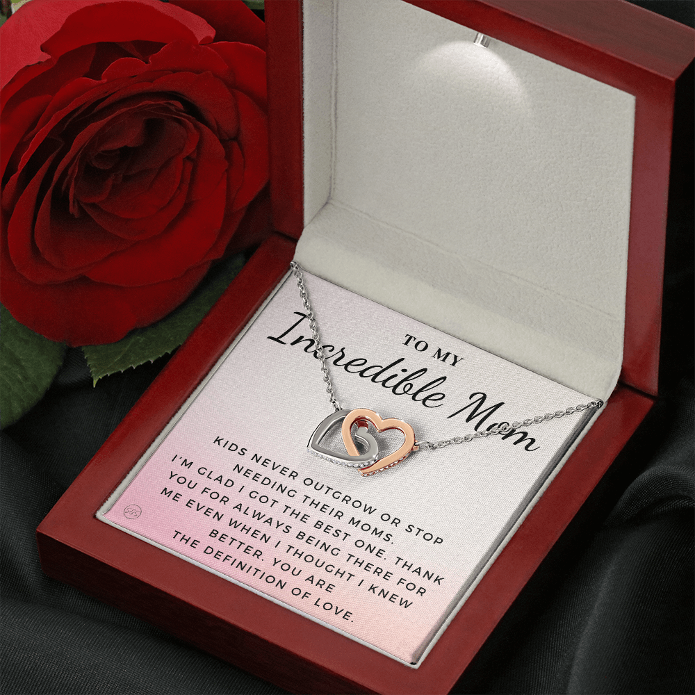 For An Incredible Mom | Gift for Mom, Christmas Gift, Mother's Day Necklace, From Daughter, Gift for New Mom, Pregnant Sister Gift 1112bHA