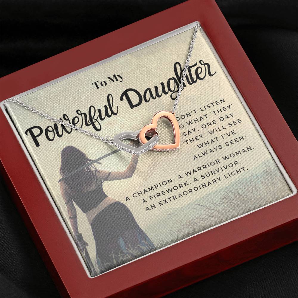 daughter 0721h Hearts Necklace