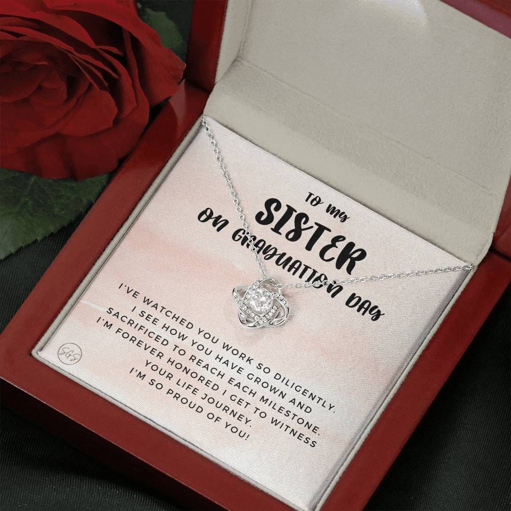 Sister Graduation 0705G Necklace Love Knot