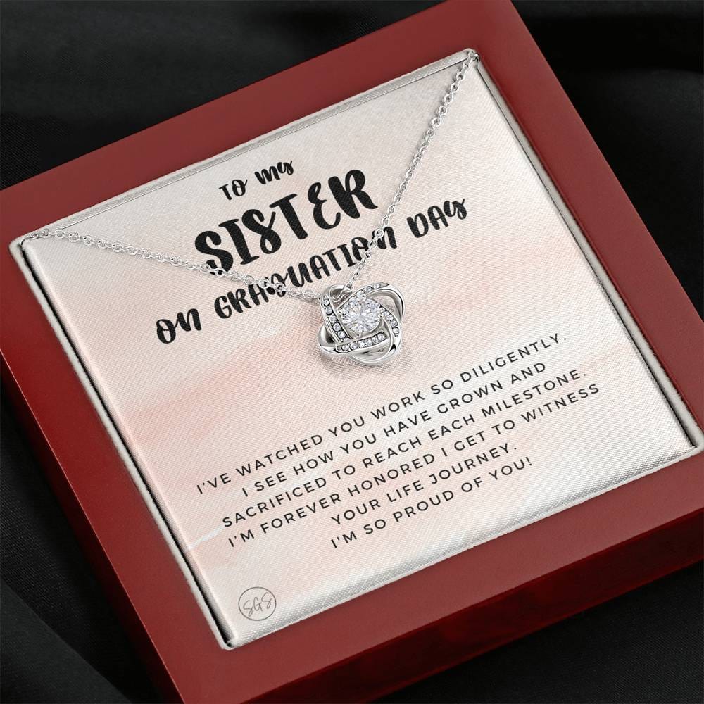 Sister Graduation 0705G Necklace Love Knot