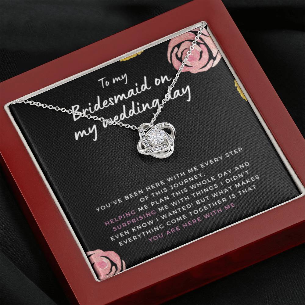 BridesmaidThingsIDidntKnowIWanted Necklace Love Knot