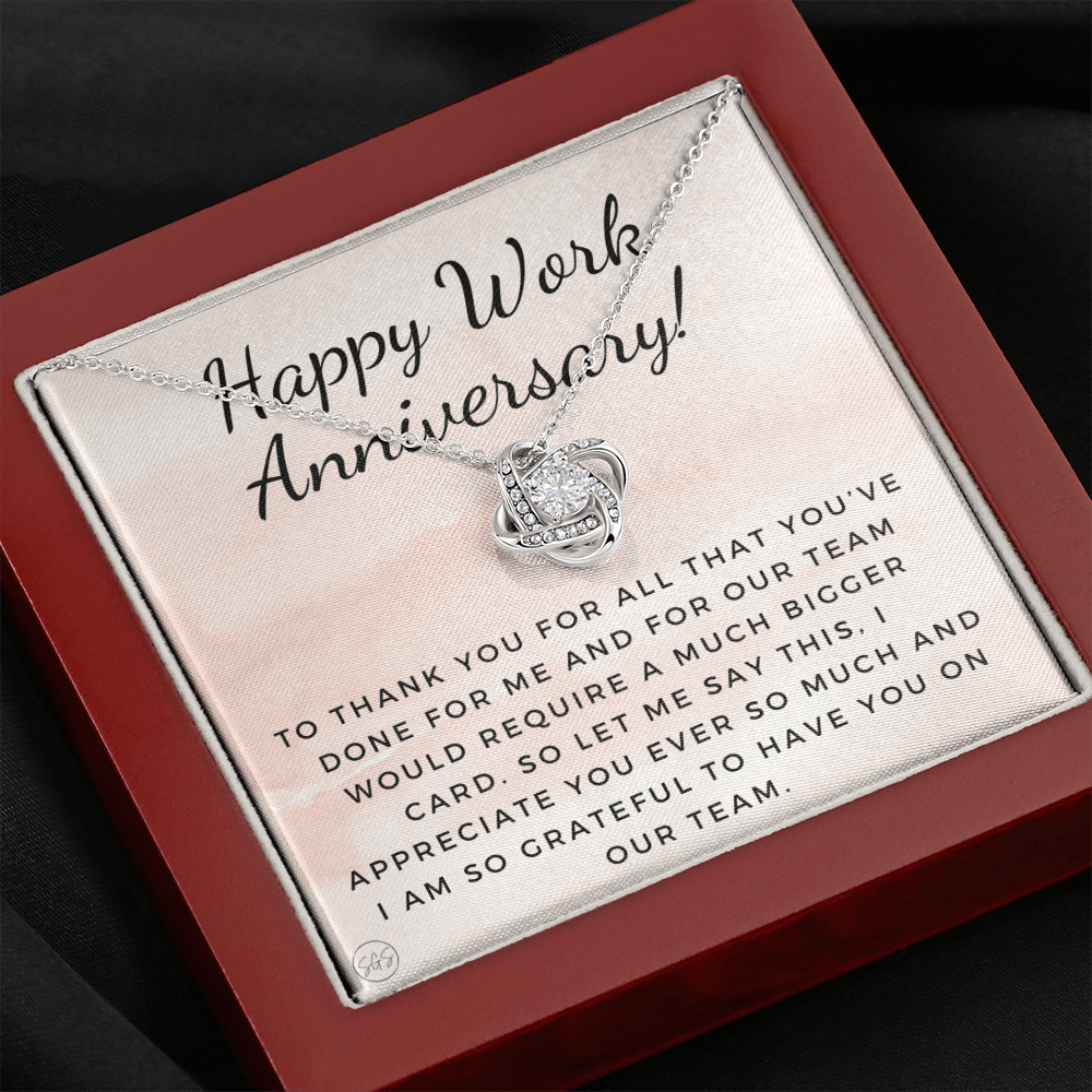 Work Anniversary Gift - Employee Appreciation from Boss - Grateful to Have You On the Team