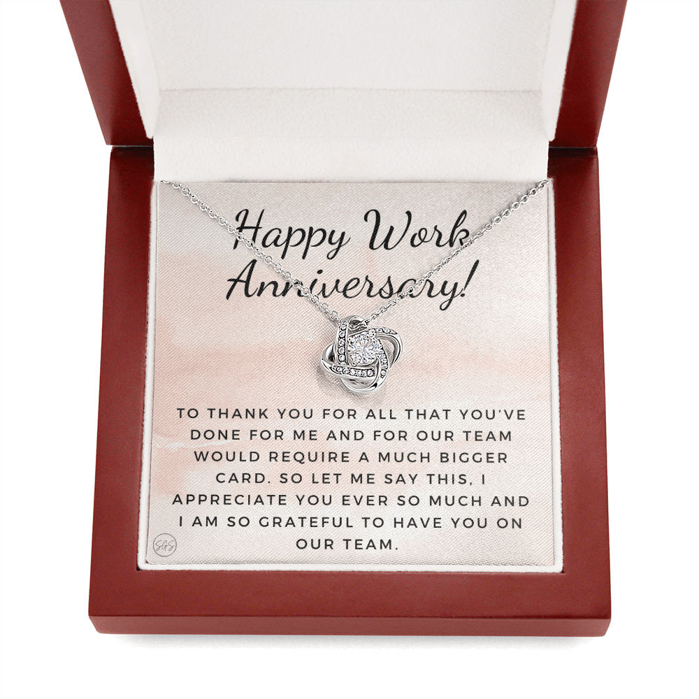 Work Anniversary Gift - Employee Appreciation from Boss - Grateful to Have You On the Team