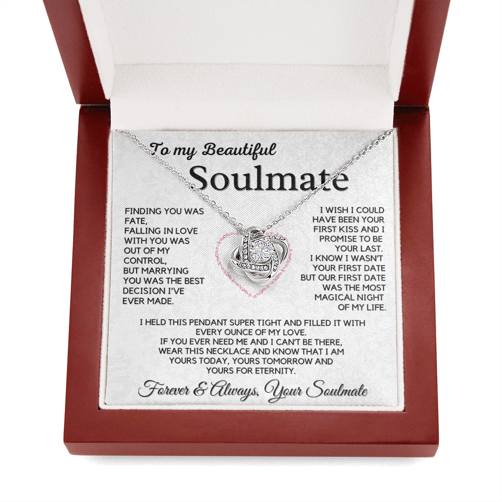 Romantic Gift for Soulmate - Yours for Eternity, Forever and Always, Love Knot
