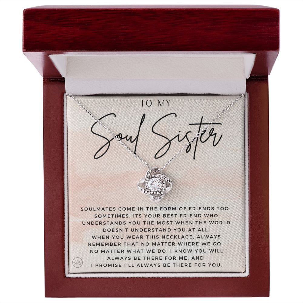 Best Friend Gift | Soul Sister, BFF Necklace, Unbiological Sister, Christmas Gift for Her, Small Long Distance Gifts, Female Best Friend 4