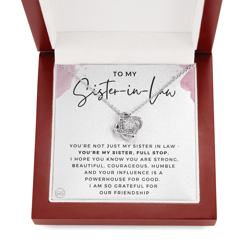 Sister-in-Law Gifts | Husband's Sister, Wife's Sister, Christmas Gift for Sister in Law, Birthday, Wedding, Future Sister Necklace 1103bKA