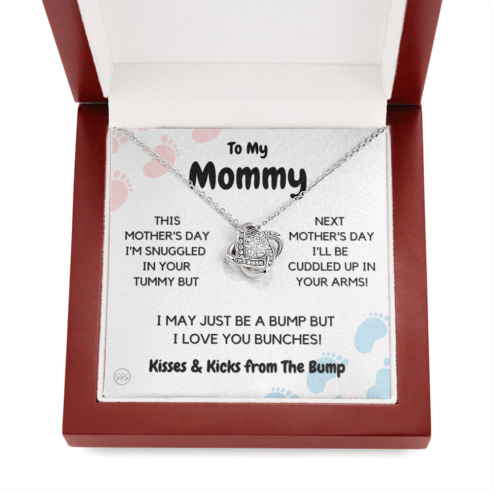 Baby to Mom Gift | Mother's Day Present from the Baby Bump, Mommy To Be Necklace, Gift for Expecting Mom From Baby Boy or Girl, New Mom MD1K