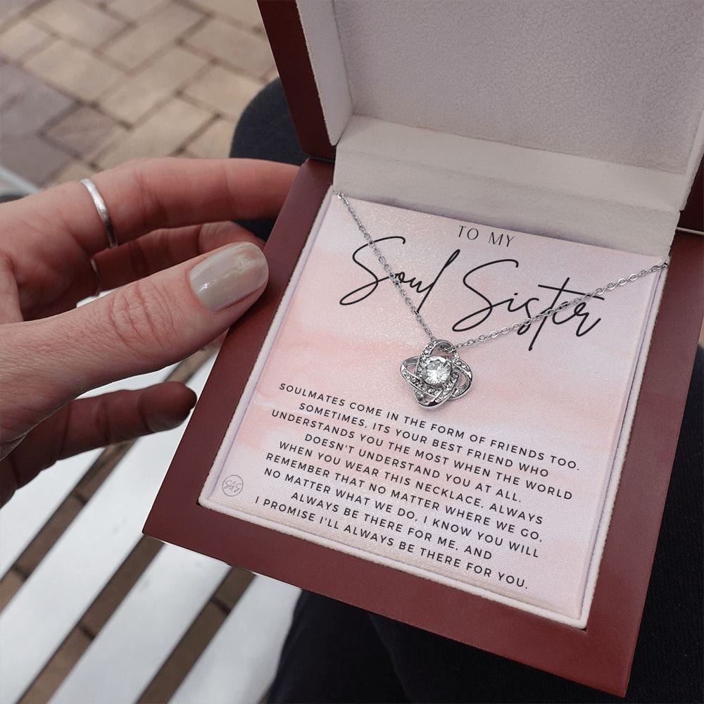 Best Friend Gift | Soul Sister, BFF Necklace, Unbiological Sister, Christmas Gift for Her, Small Long Distance Gifts, Female Best Friend 4