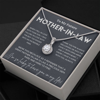 Mother in Law Gift for Wedding Day | Future Mother in Law, Meaningful Mother of the Groom Necklace, From the Bride, Gift for Mother in Law