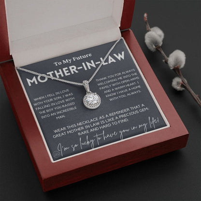 Mother in Law Gift for Wedding Day | Future Mother in Law, Meaningful Mother of the Groom Necklace, From the Bride, Gift for Mother in Law