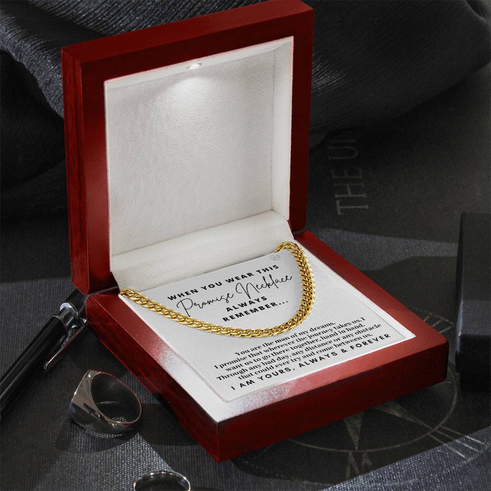 Promise Necklace for Him - Romantic Gift for Boyfriend