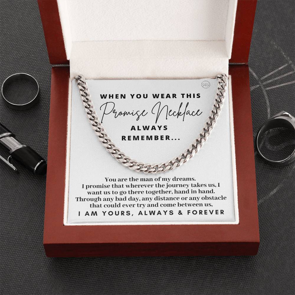 Promise Necklace for Him - Romantic Gift for Boyfriend