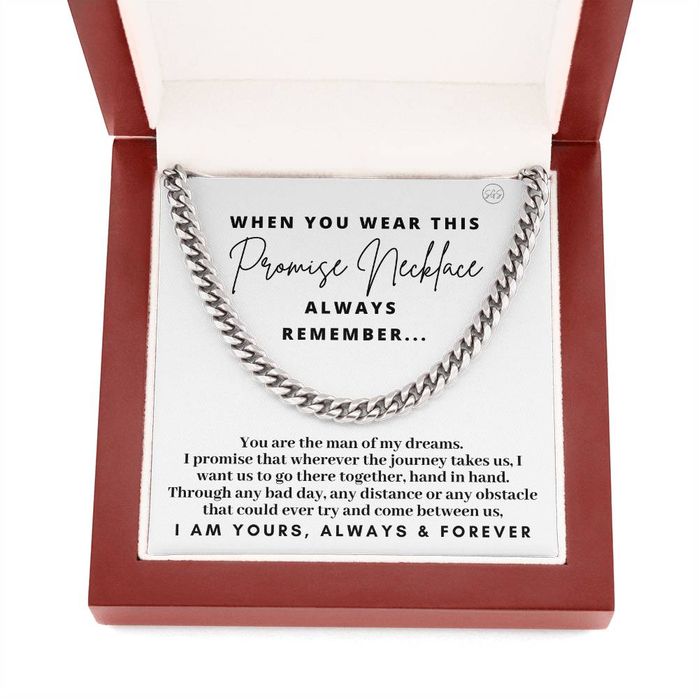 Promise Necklace for Him, Gift for Husband, Boyfriend Gift on Anniversary |  eBay