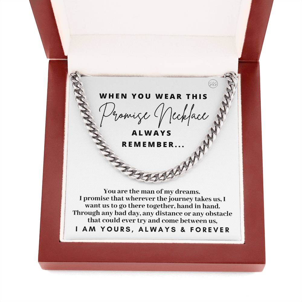 Promise Necklace for Him - Romantic Gift for Boyfriend