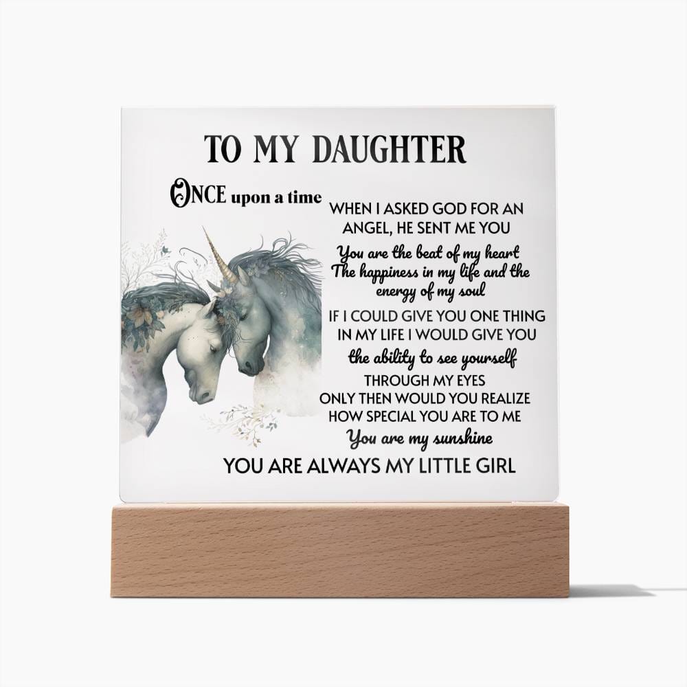 Daughter Acrylic Plaque - Once upon a Time