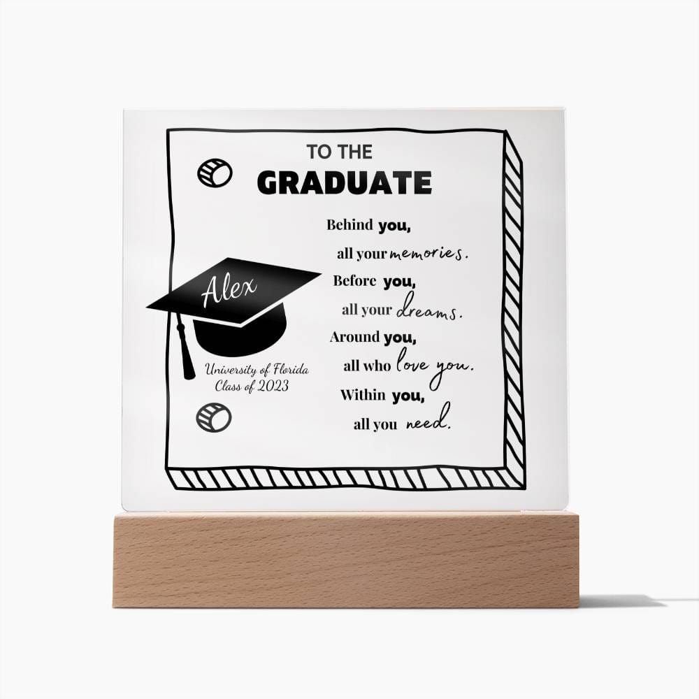Personalized Graduation Gift - Custom Acrylic Sign for the Graduate